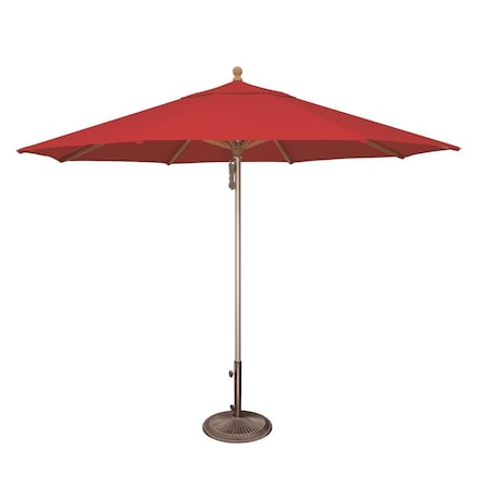 Cerrar SimplyShade Ibiza 11 ft. Sunbrella Wood &amp; Aluminum Umbrella Tangerine CE2650461